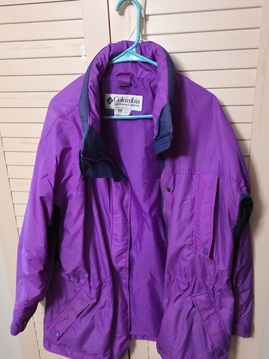 Columbia Jackets & Blazers - Columbia Vintage Long peak  Women’s Purple Outdoor Jacket